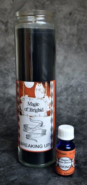 Hexenshop Dark Phönix Magic of Brighid Ritual Glaskerzen Set Auseinandergehen